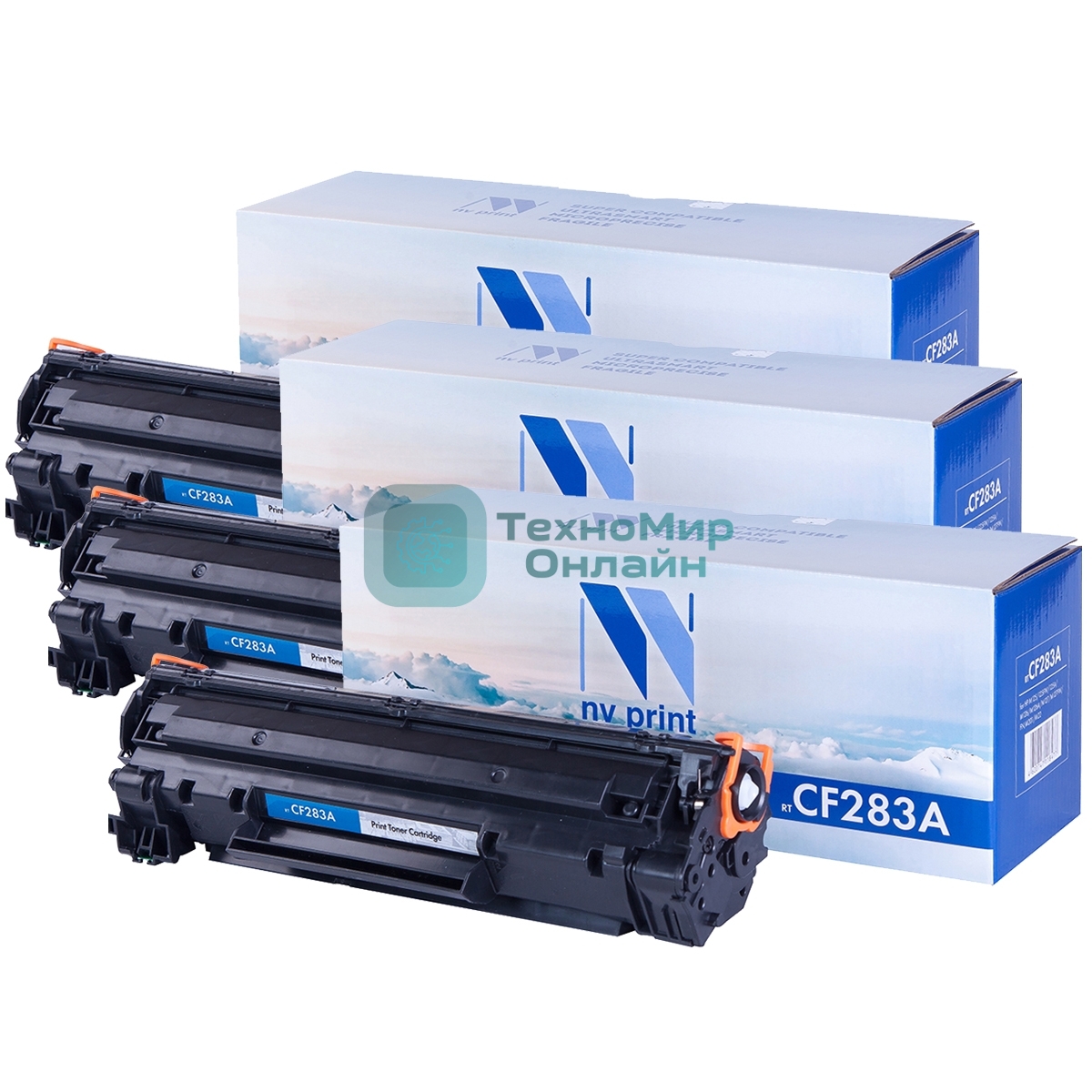 Картридж NVP совместимый NV-CF283A-SET3 для HP LaserJet Pro M201dw/M201n/M125r/M125ra/M225dn/M225dw/M225rdn/M125rnw/M127fn/M127fw (1500k) (3 шт)