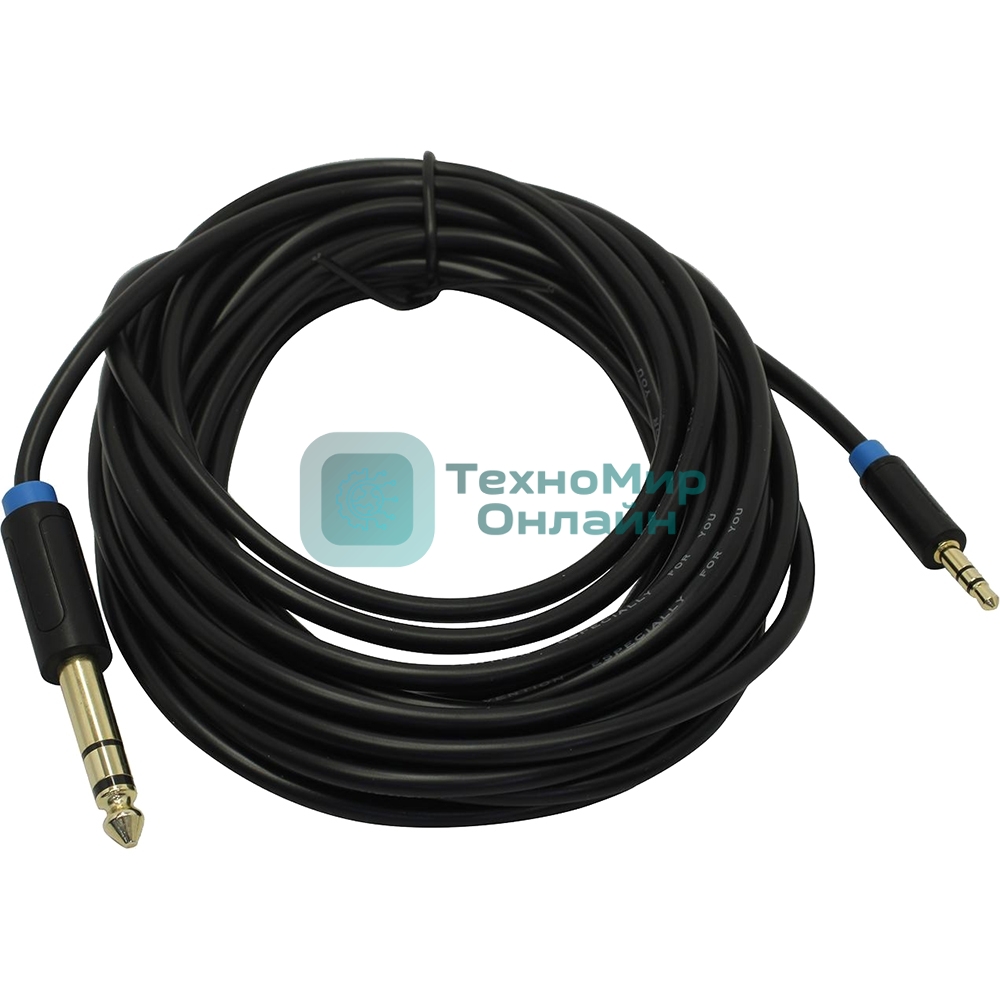 Кабель Vention аудио Jack 6,5 мм M/3,5 M - 5 м
