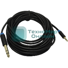 Кабель Vention аудио Jack 6,5 мм M/3,5 M - 5 м