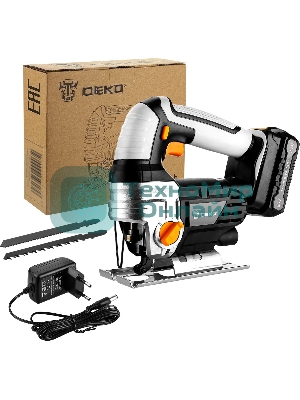 Лобзик электрический Deko DKJS20 +2пил. 2400ходов/мин от аккумулятора