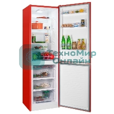 Холодильник Nordfrost NRB 162NF R красный двухкамерный 205/105 л морозилка снизу