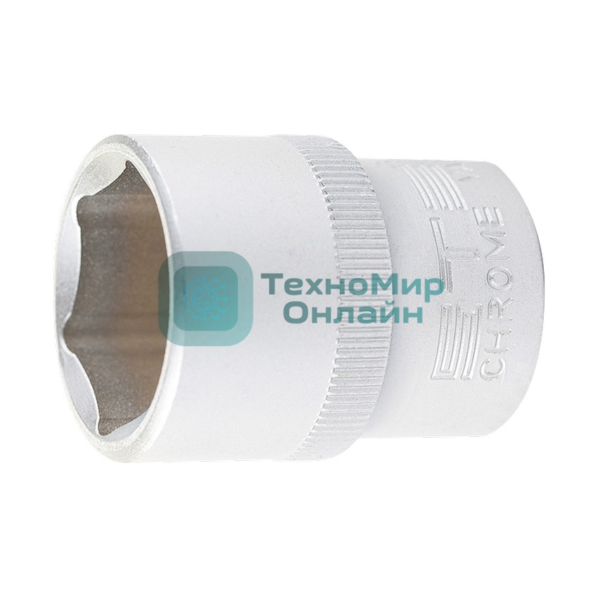 Головка торцевая Stels 18 мм, 6-гранная, CrV, под квадрат 1/2