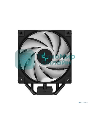 Кулер для процессора DEEPCOOL AG400 BK ARGb черный, 120 мм, алюминий/медь, 2000 об/мин, 31.6 дБ, 4 pin, 220 Вт, 150 мм