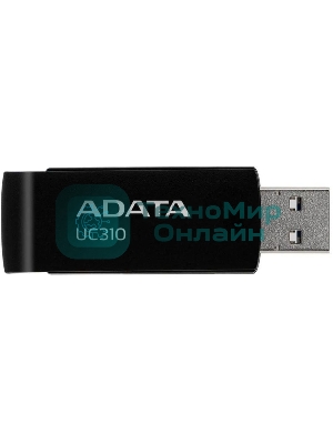 Флешка USB ADATA UC310 (UC310-64G-RBK), 64Gb, USB 3.2, R/W 100/30, черный