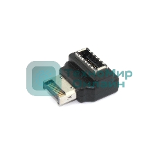 Переходник USB Type E мама-папа угловой