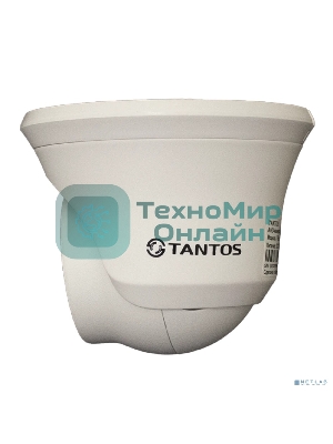 Видеокамера IP Tantos TSi-Beco25FP антивандальная с ИК подсветкой, двухмегапиксельная 1920х1080х30к/с 1/2.9” F23 CMOS сенсор c прогрессивным ск