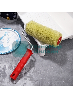 Валик Rexant полиакрил зеленый, ворс 18 мм, ширина ролика 180 мм, Ø 42 мм, бюгель 8 мм серия 