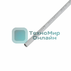 Термоусаживаемая трубка Rexant 5,0/2,5 мм, серая, упаковка 50 шт. по 1 м