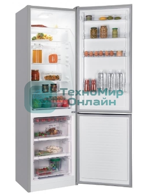 Холодильник Nordfrost NRB 162NF X нержавеющая сталь двухкамерный 205/105 л морозилка снизу