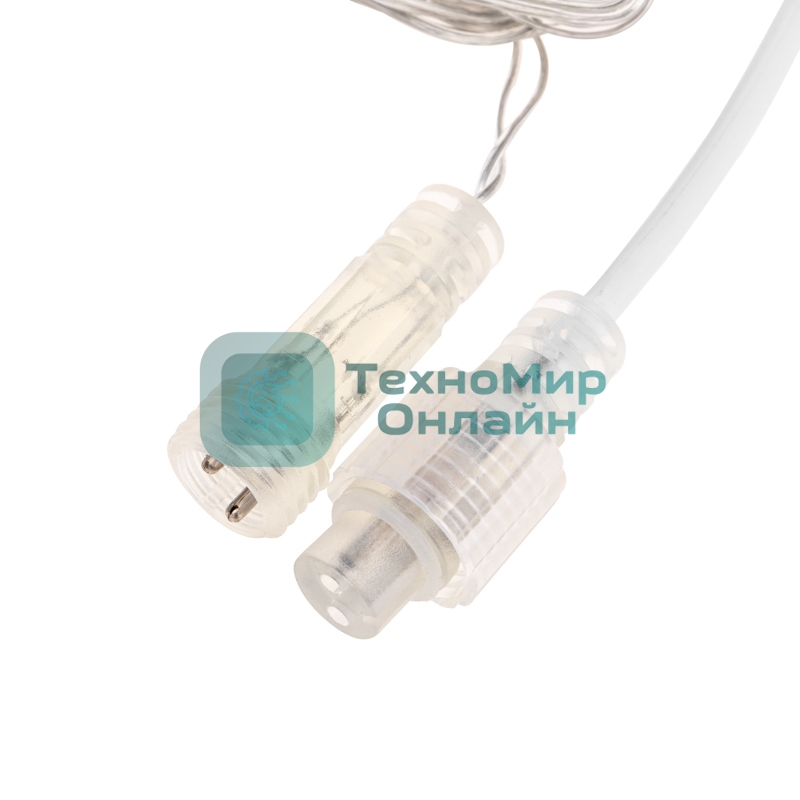 Гирлянда Neon-night Дождь светодиодный 2х1,5м, эффект мерцания, прозрачный провод, IP44, 230В, диоды теплые белые, 150 LED