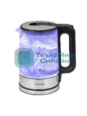 Чайник электрический Maunfeld MGK-612BK, 1.7л, стекло/металл