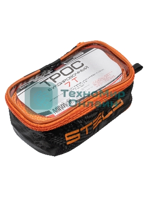 Трос буксировочный Stels 54382 7 тонн, 2 крюка, сумка на молнии, россия