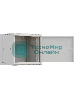Шкаф коммутационный NTSS Премиум (NTSS-W12U6060FD) настенный 12U 570x600 мм пер. дв. металл 60 кг серый 500 мм 27 кг 220 град. 635 мм IP20 сталь