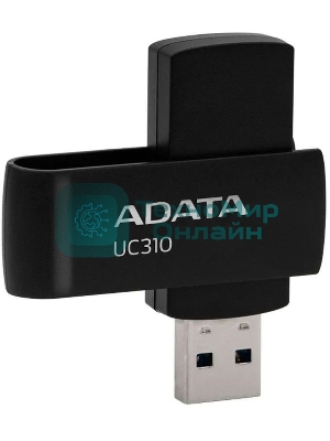 Флешка USB ADATA UC310 (UC310-64G-RBK), 64Gb, USB 3.2, R/W 100/30, черный