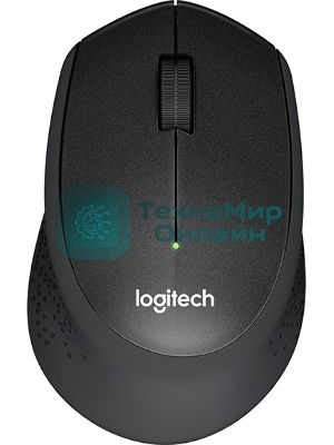 Мышь беспроводная Logitech M330 SILENT PLUS черный, 1000 dpi, радиоканал, USB, кнопки - 3