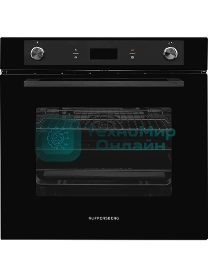 Встраиваемый духовой шкаф Kuppersberg HM 639 Black 60 см, 70 л, 9 режимов, гидролизная очистка, черный