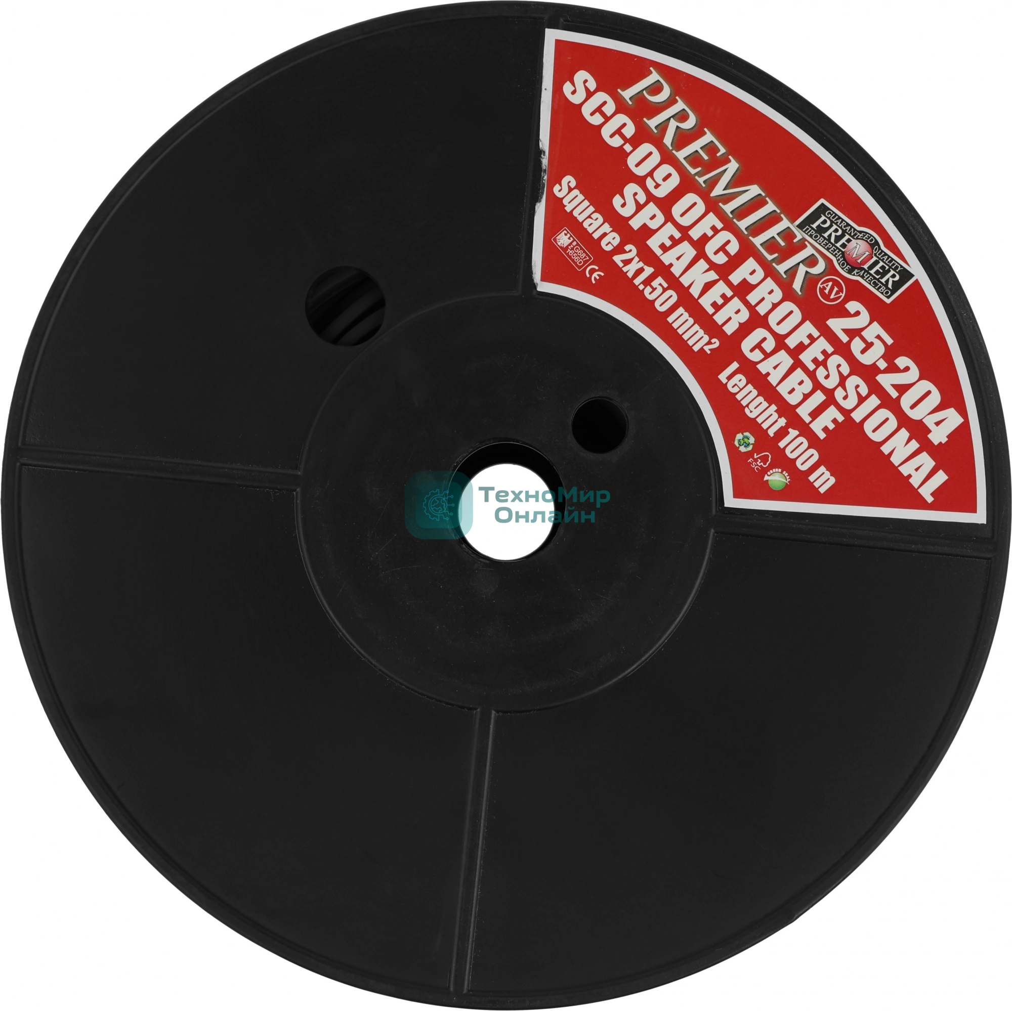 Кабель акустический Premier SCC-09 BC 100м. черный (25-204 100)