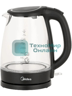 Чайник электрический Midea МК-8015, 2200 Вт, черный