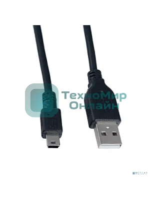 Кабель PERFEO USB2.0 A вилка - Mini USB вилка, 5 м. (U4305)