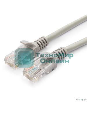 Патч-корд медный UTP Cablexpert PP10-15M cat.5e, 15м, литой, многожильный, серый