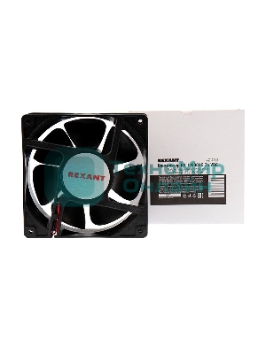 Вентилятор для корпуса Rexant RХ 12038HS 24 VDC черный, 120 мм, 2500 об/мин, 40 дБ, 2 pin