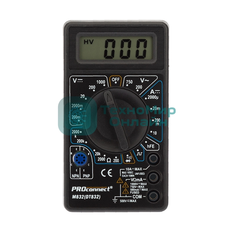 Портативный мультиметр PROconnect M838 (DT838)