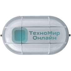 Светильник Navigator ЛОН NBL-O2-100-E27/WH 1х100Вт E27 IP54 (аналог НПБ 1202 бел. овал с решеткой 100Вт)