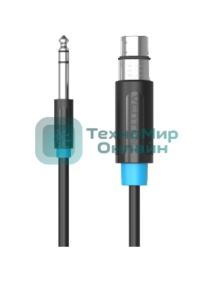 Кабель Vention аудио Jack 6.5 M/XLR F - 3м