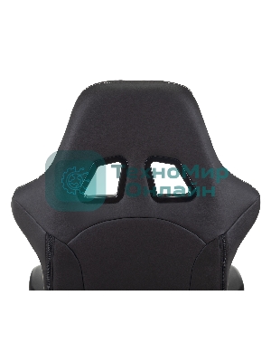 Кресло Бюрократ VIKING 5 AERO WHITE черный/белый, экокожа, 120 кг, механизм качания