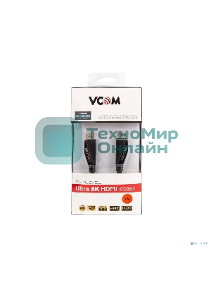 Кабель HDMI 19M/M,ver. 2.1, 8K@60 Hz 1m VCOM CG860-1M