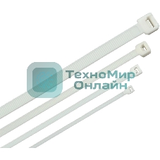 Стяжка пластиковая ITK HKW-W48-L250 250x4.8 мм (упак: 100 шт) полиамид внешний (-25/+75) белый