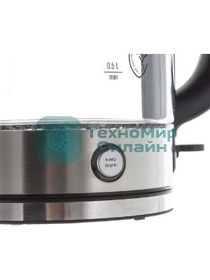 Чайник электрический Midea МК-8015, 2200 Вт, черный