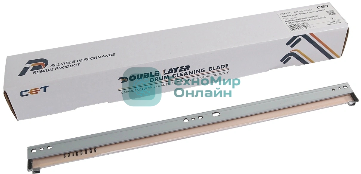 Ракель CET (Wiper Blade) KONICA MINOLTA Bizhub C224/C258/C284/C364 (двухслойный) 300000 стр. (DR313-Blade/DR512-Blade)