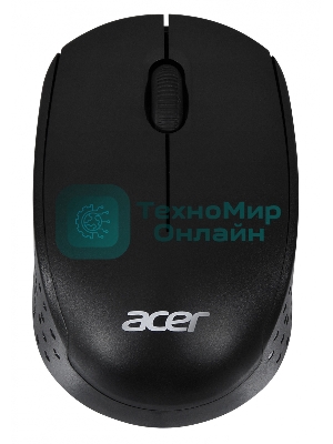 Мышь беспроводная Acer OMR020 черный, 1200 dpi, радиоканал, USB, кнопки - 3