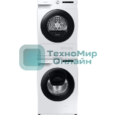 Сушильная машина Samsung DV90T5240AW/LP белый, 9 кг, сушка - тепловой насос, программ - 14, 60 x 85 x 65 см