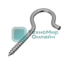 Набор крюков-саморезов Сибртех 2,5x25, 3x40, 5x65, 5x75, 6x45, 6x50 мм, 151 предметов