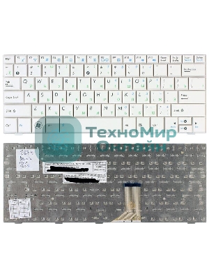 Клавиатура для ноутбука Asus Eee PC 1005HA 1008HA 1001HA 1001px белая
