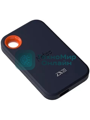Внешний SSD Netac ZX20, 2TB, USB 3.2 Gen 2x2 Type-C, R/W 2000/1800, черный