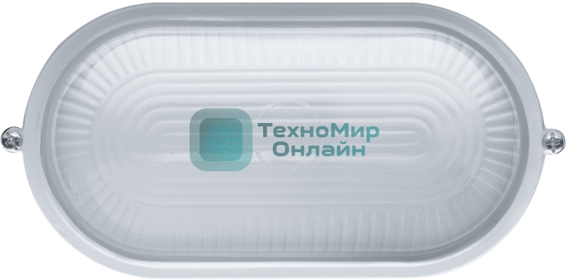 Светильник Navigator ЛОН NBL-O1-60-E27/WH 1х60Вт E27 IP54 (аналог НПБ 1401 бел. овал 60Вт)