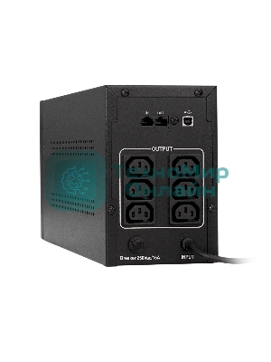 Источник бесперебойного питания ExeGate EP285480RUS SpecialPro UNB-1000.LED.AVR.C13.RJ.USB 1000VA/650W, LED, AVR, 6*IEC-C13, RJ45/11, USB, черный