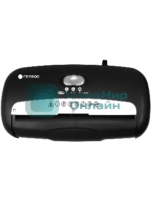 Шредер ГЕЛЕОС УД10-2, DIN P-2 (2 ур-нь секр.), полоса 5,8мм, 8 лист (70г/м2), пл.карты/скобы, 10 литров