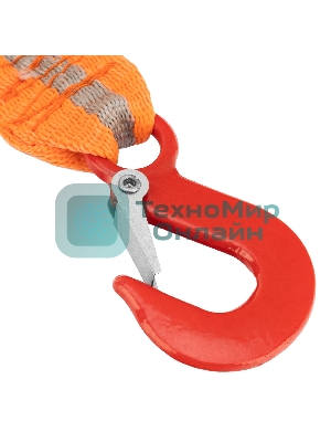 Трос буксировочный Stels 2,5 тонны, 2 крюка, сумка на молнии