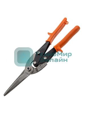 Ножницы по металлу Sparta удлиненные, 290 мм, пряморежущие, обрезиненные рукоятки