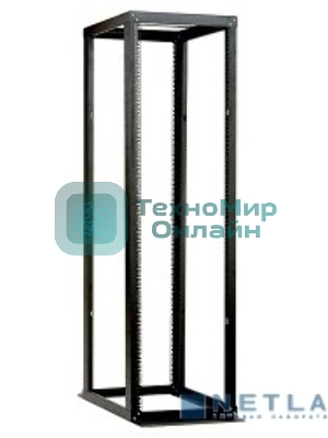 Стойка двухрамная ЦМО СТК-С-45.2.1000 45U 560ммX1280мм направл.закл.гайки 480кг серый
