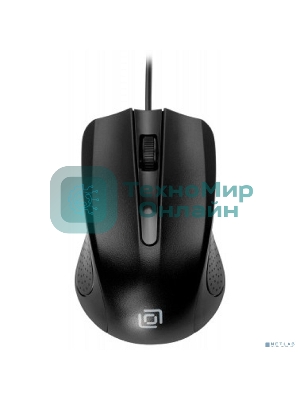 Мышь проводная Oklick 225M черный, 1200 dpi, USB, кнопки - 3