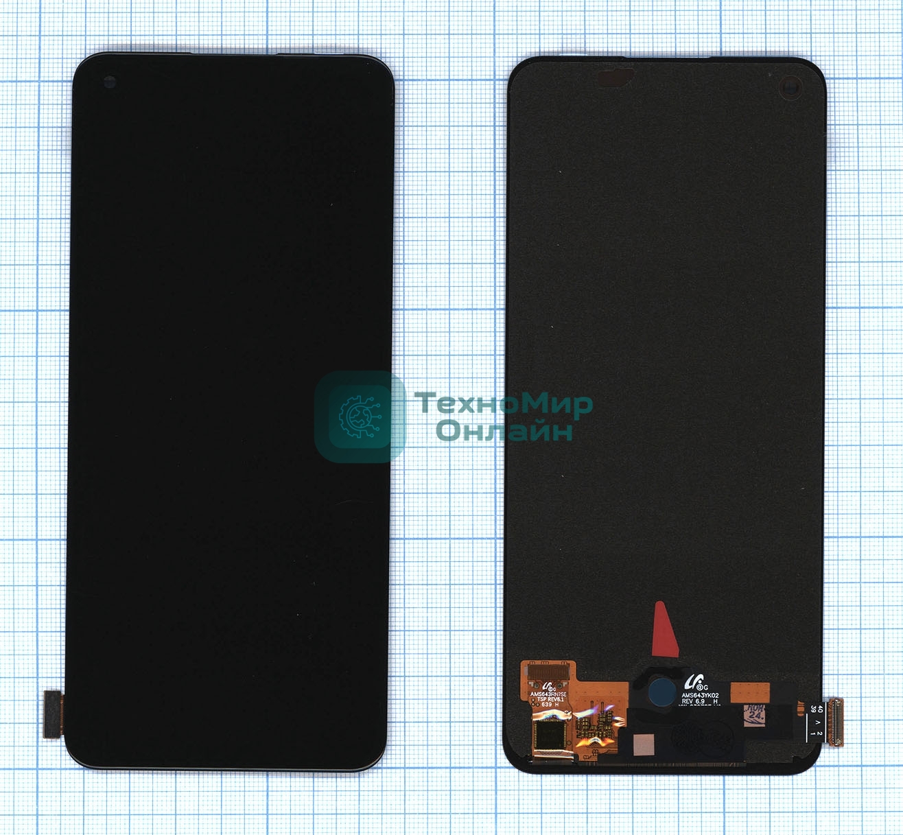 Дисплей для OPPO A78 4G в сборе с тачскрином черный