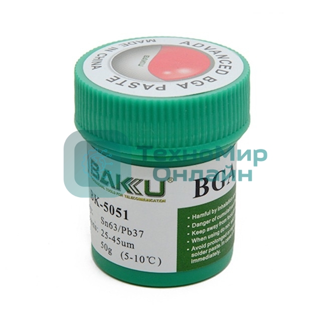 Паста паяльная BAKU BK-5051, 50 гр., банка