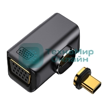Переходник Type-C папа на VGA мама с магнитным разъемом