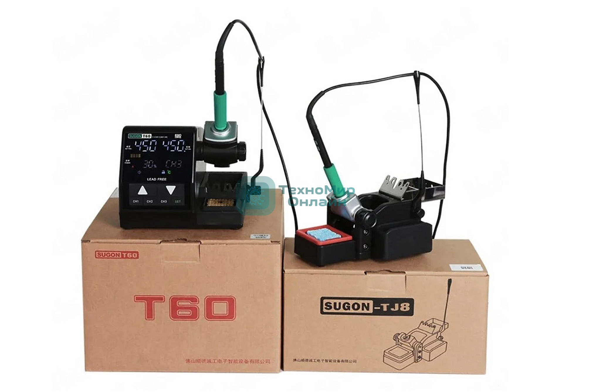 Двойная паяльная станция SUGON T60 Configuration 1