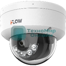 Уличная купольная IP-камера 2Мп с гибридной Smart-подсветкой и встроенным микрофоном, 1/2.9 CMOS, объектив 2.8мм, угол 103, мех ИК-фильтр, 0.005Лк@F1.6, 1920х1080@25к/с, H.265/H.265+/H.264/H.264+/MJPEG HLC коридорный режим DWDR, 3D DNR, BLC, ИК и LED 30м, G.711/G.722.1/G.726/MP2L2/PCM/AAC, встроенный микрофон, слот microSD до 512Гб, TVS IP67 IK08, -40...+60C, DC12В/PoE, 75Вт